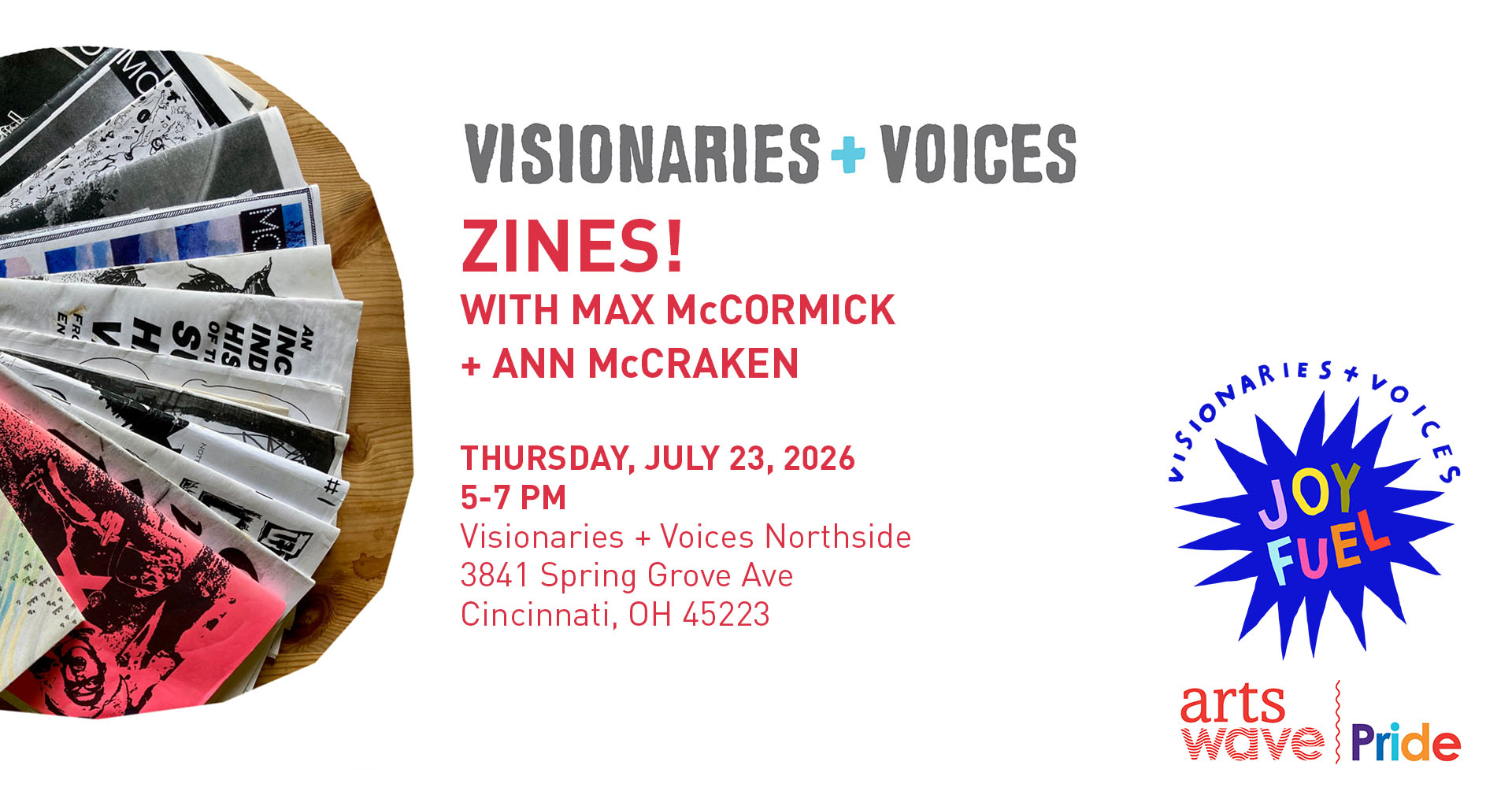 v+V zines event